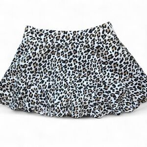 Leopard Print Girls Skort